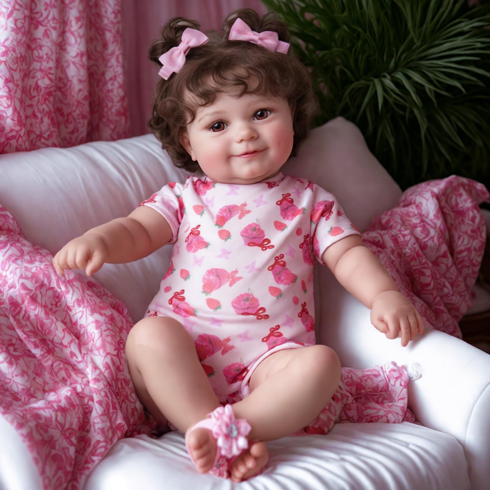 Lifelike Reborn Baby Doll 20 Inch - Realistic Newborn Baby Doll with Adorable Smiling Face & Gift Box - Perfect for Kids Age 3+ | Great Gift for Birthdays, Christmas & Role Play Activities