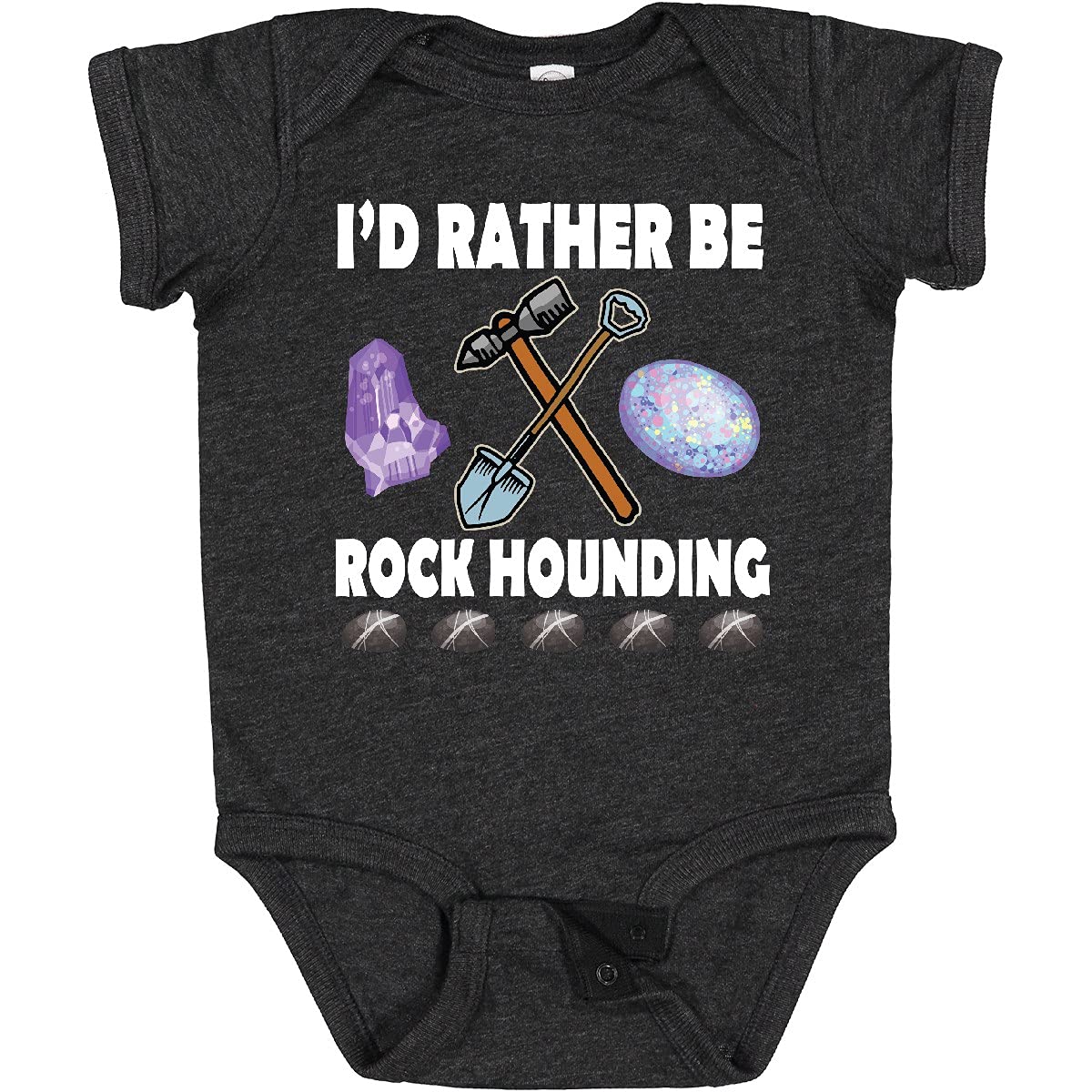 Inktastic Rock Hounding Rock Collector Baby Bodysuit - Cute Geology Outfit for Toddlers & Infants - Perfect for Outdoor Adventures, Nature Walks & Gift Giving