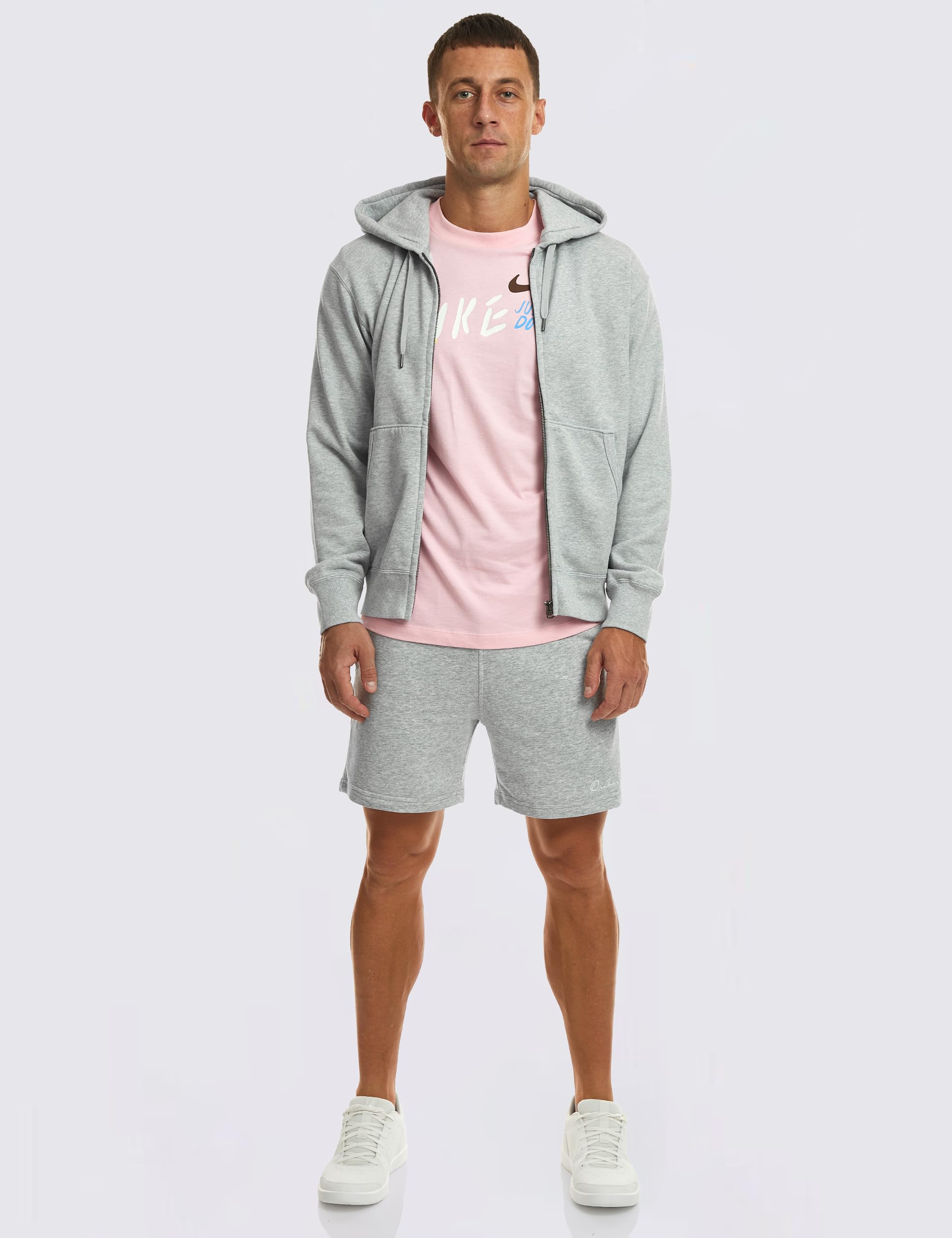 Ouber Men's Cotton Sweat Shorts - Athletic Gym Workout Shorts for Running, Basketball & Casual Wear - Breathable Comfort Shorts for Sports & Lounge