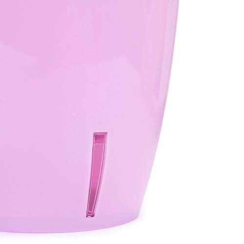 4.9 Inch Self Watering Orchid Pot with Wick System - Violet Decorative Planter for Orchids | Excellent Aeration, Drainage & Water Level Indicator | Perfect for Home, Office & Indoor Gardening