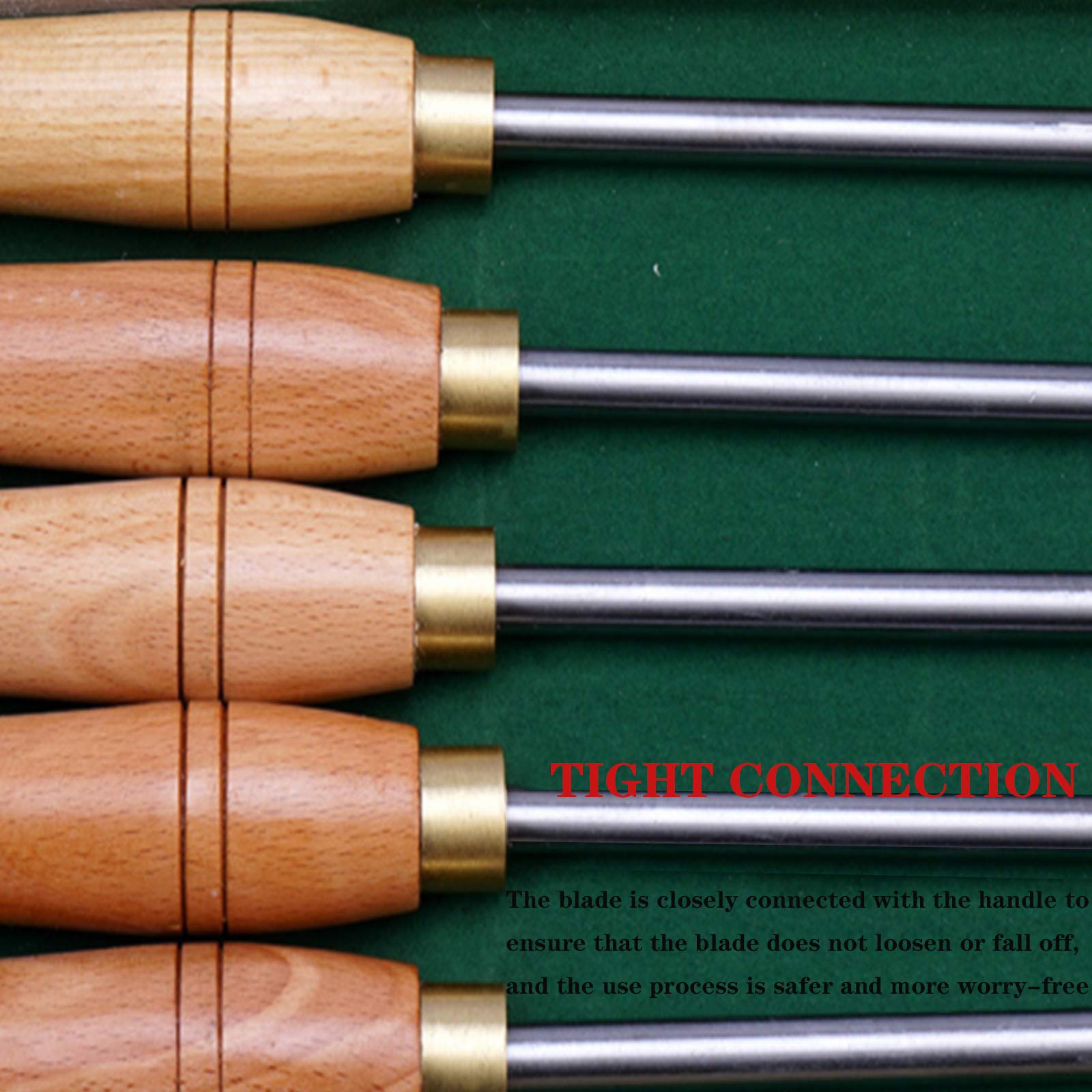 5-Piece Carbide Tipped Wood Turning Lathe Tool Set - Professional Woodturning Chisels for Carpenters & Woodworkers - Perfect for Bowl Making, Spindle Turning & DIY Wood Projects (Includes Storage Box)