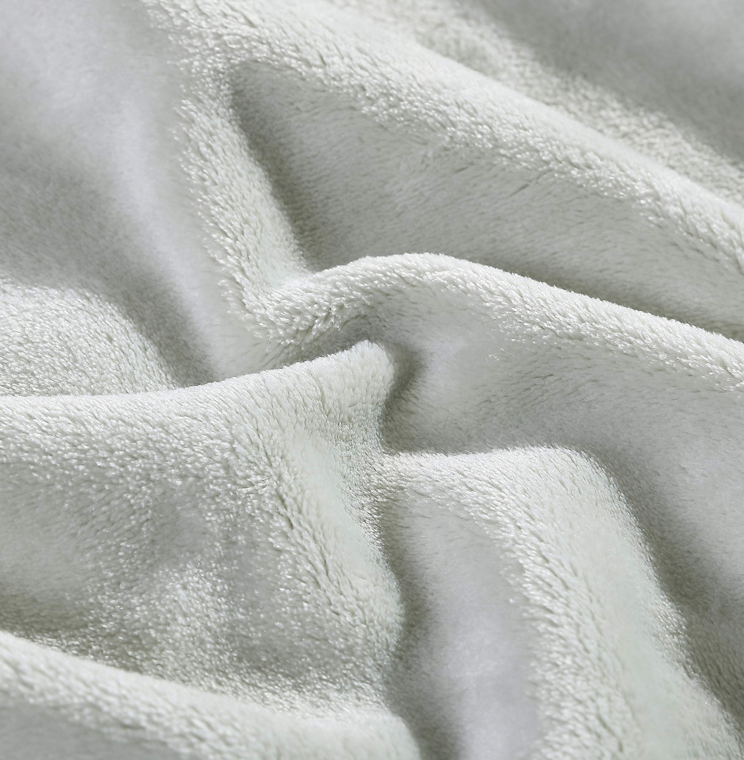 Tommy Bahama Ultra Soft Plush Fleece Queen Blanket - Grey Warm Cozy Bedding Set for Bed, Couch & Winter Nights