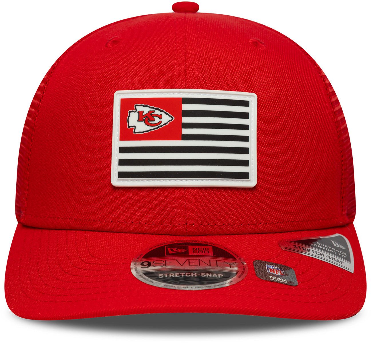 Kansas City Chiefs New Era 9Seventy Stretch Snapback NFL Hat - Adjustable Team Logo Cap for Men & Women - Perfect for Football Games, Tailgating & Fan Gear Collection