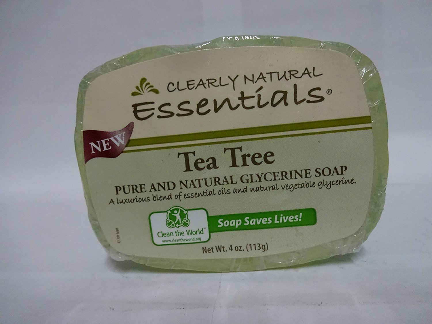 Clearly Natural Glyc Tea Tree Soap Bar - Vegan, Cruelty-Free & Moisturizing for Acne-Prone Skin - Perfect for Daily Face & Body Cleansing