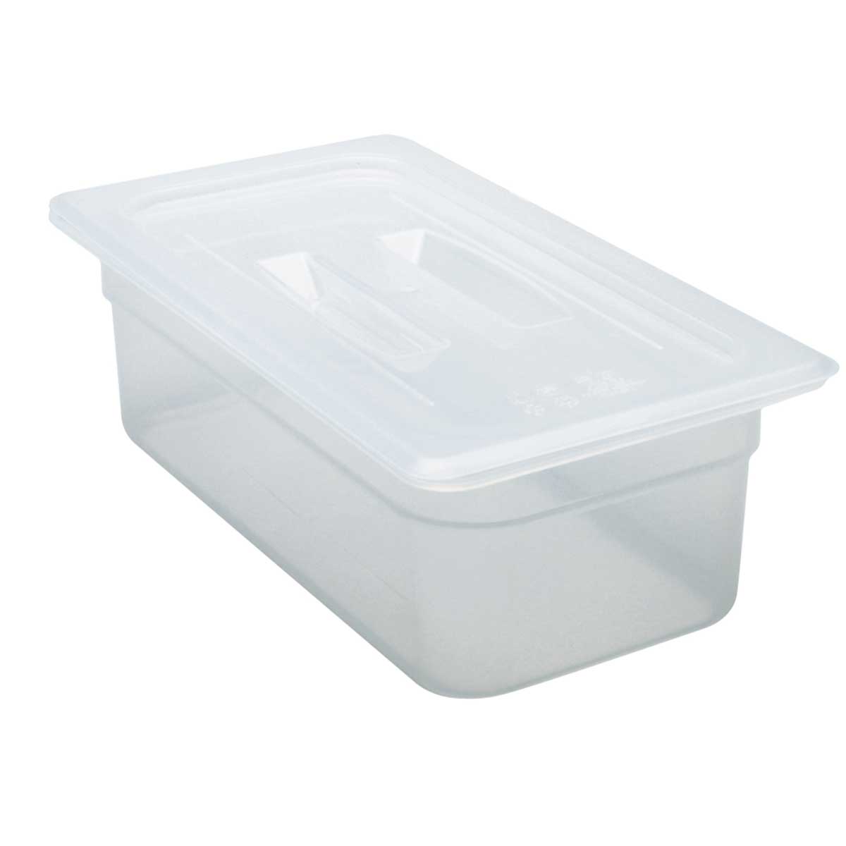 Cambro 30PPCH190 Translucent 1/3 Size Food Pan Lid with Handle - Durable & Clear Cover for Commercial Kitchen, Catering, Buffet Serving, and Food Storage