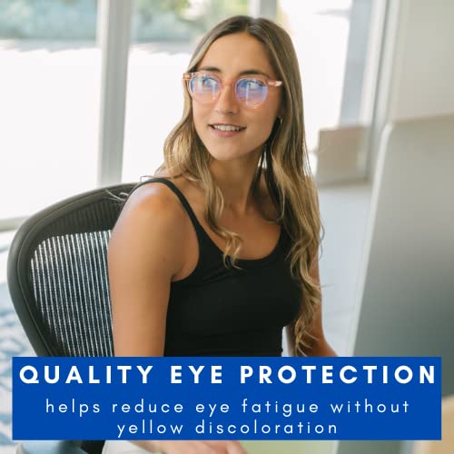Optima Blue Light Blocking Glasses for Women & Men - Computer & Reading Use