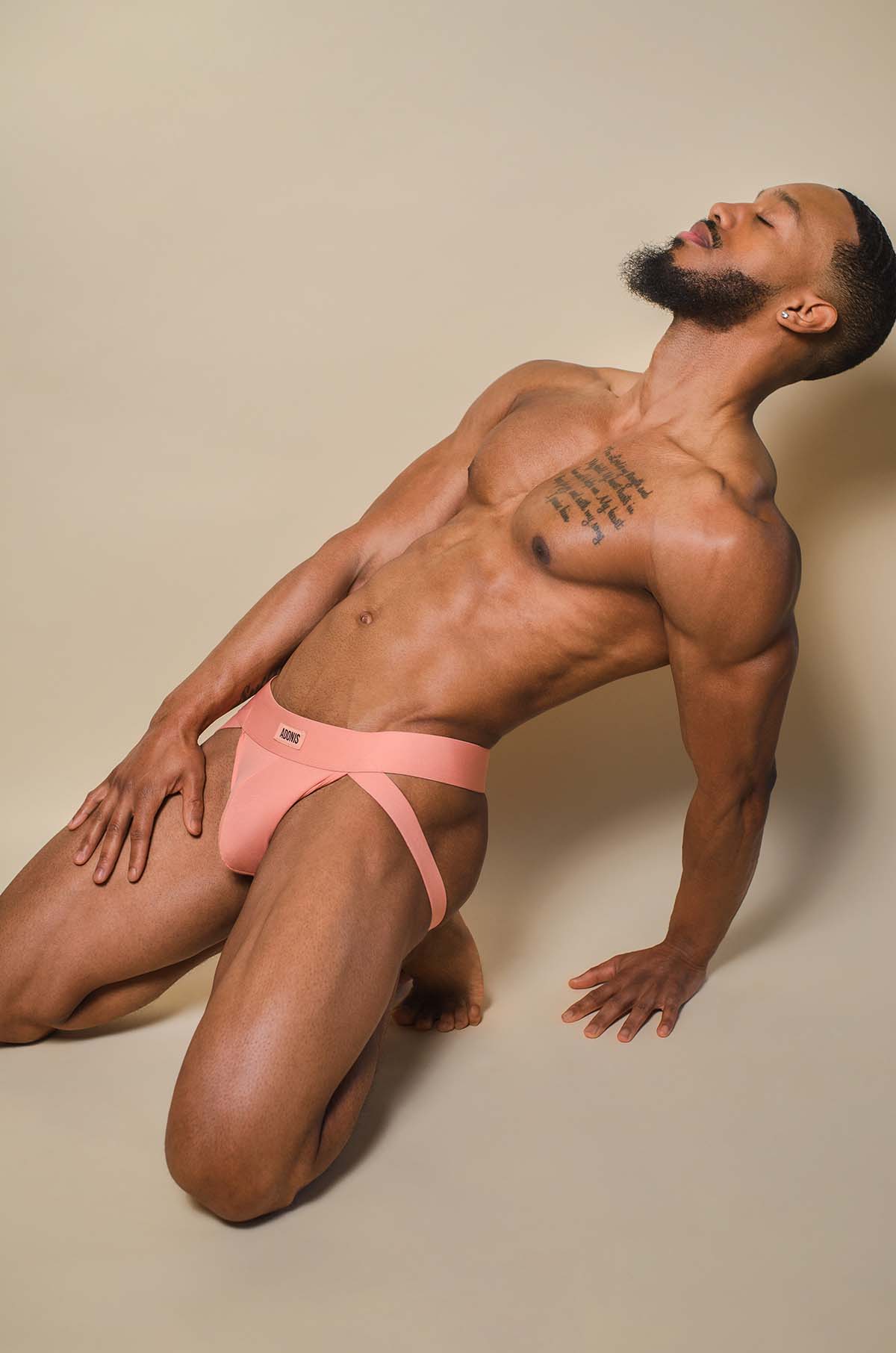 Peach Cream Jockstrap - Comfortable Men's Athletic Support Underwear for Sports & Workout | Perfect for Gym, Running & Cycling