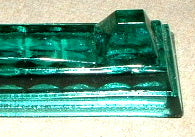 Kniferest Elegant Green Lead Crystal Bohemian Czech Republic Cutlery Holder - Perfect for Kitchen Countertop, Dining Table & Wedding Gift