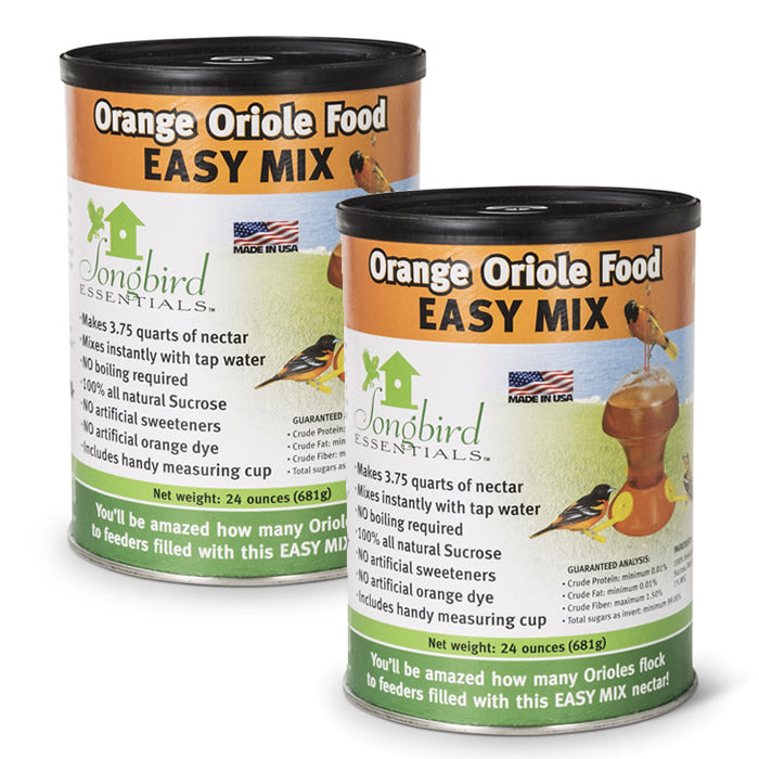 Easy Mix Oriole Nectar Concentrate - 2 Pack for Bird Feeders | Attract Orioles to Your Backyard Garden