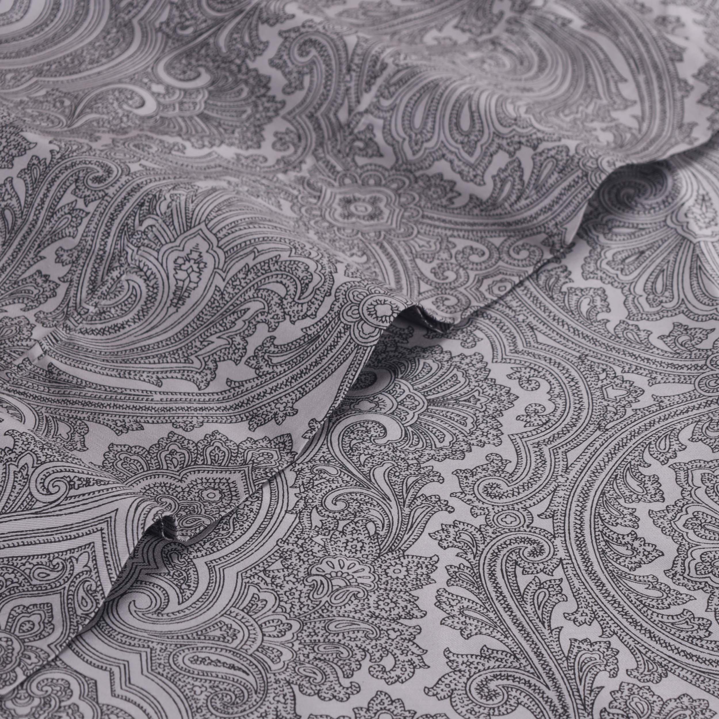 Italian Paisley 600 Thread Count Cotton Blend Deep Pocket Sheet Set - Ultra Soft Bedding for Queen & King Size Beds - Perfect for Luxury Hotels, Guest Rooms & Master Bedrooms