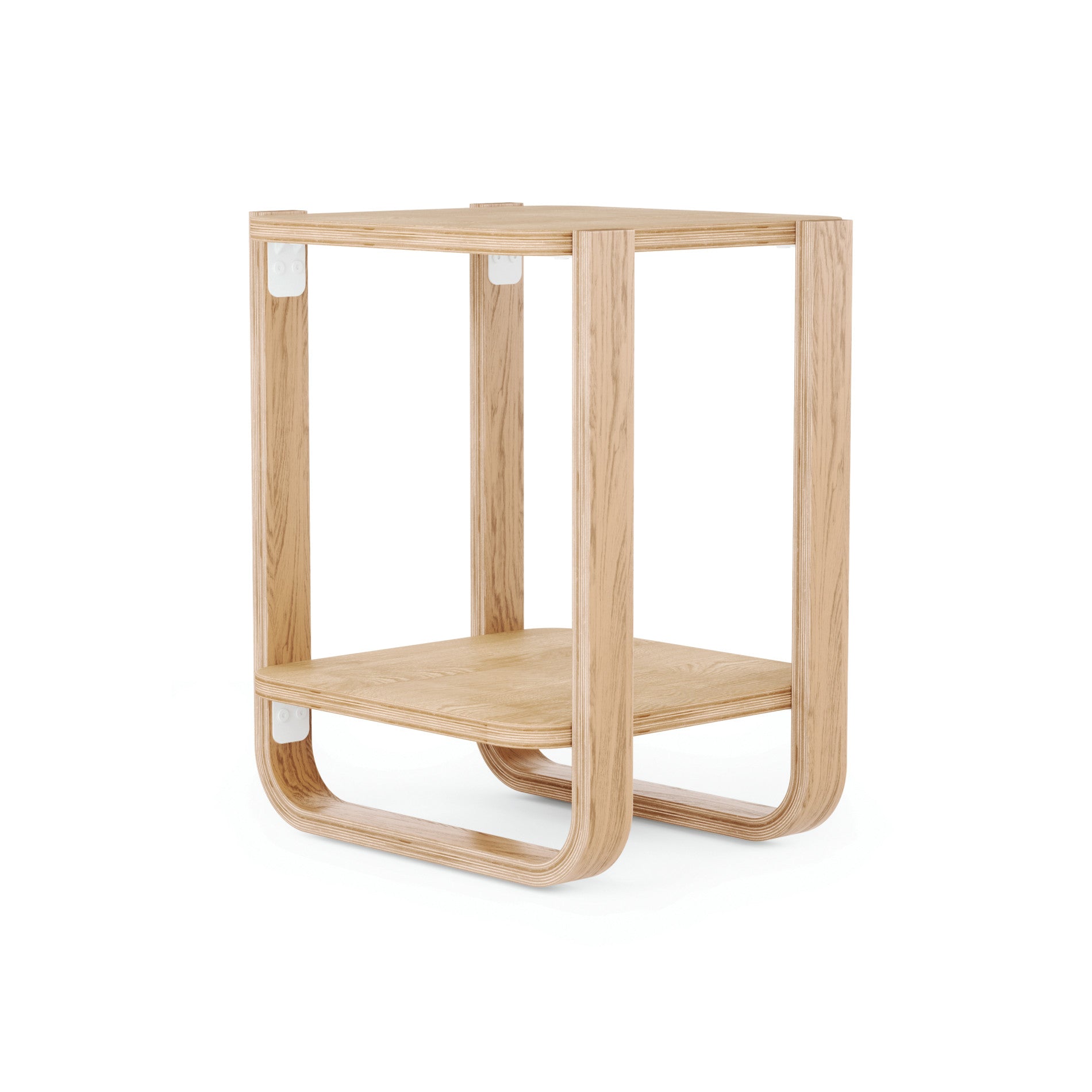 Bellwood Side Table - Modern Nightstand with Storage Shelf for Bedroom, Living Room & Office - Stylish End Table for Small Spaces