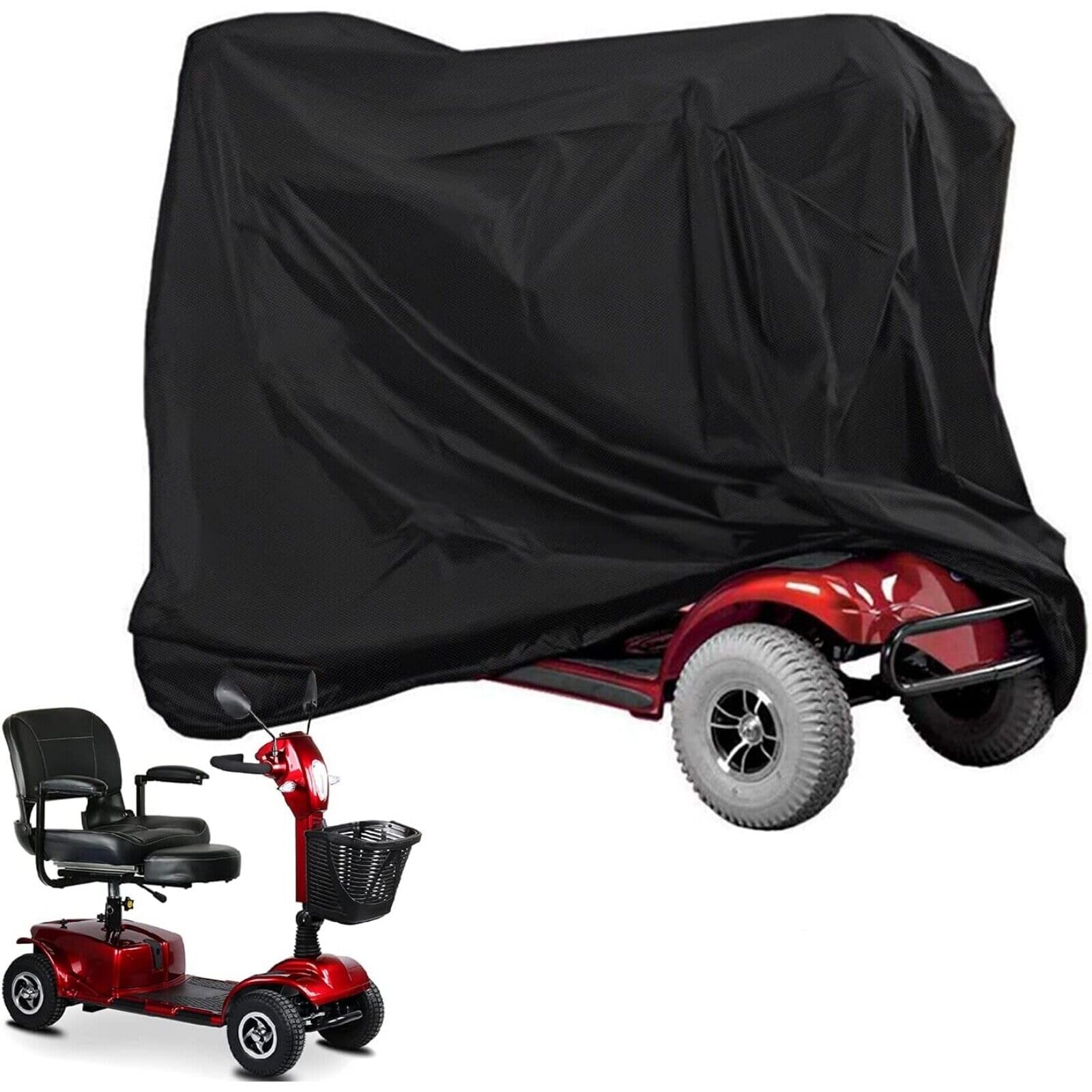 Waterproof Mobility Scooter Cover 210D Polyester - Fits Up to 66