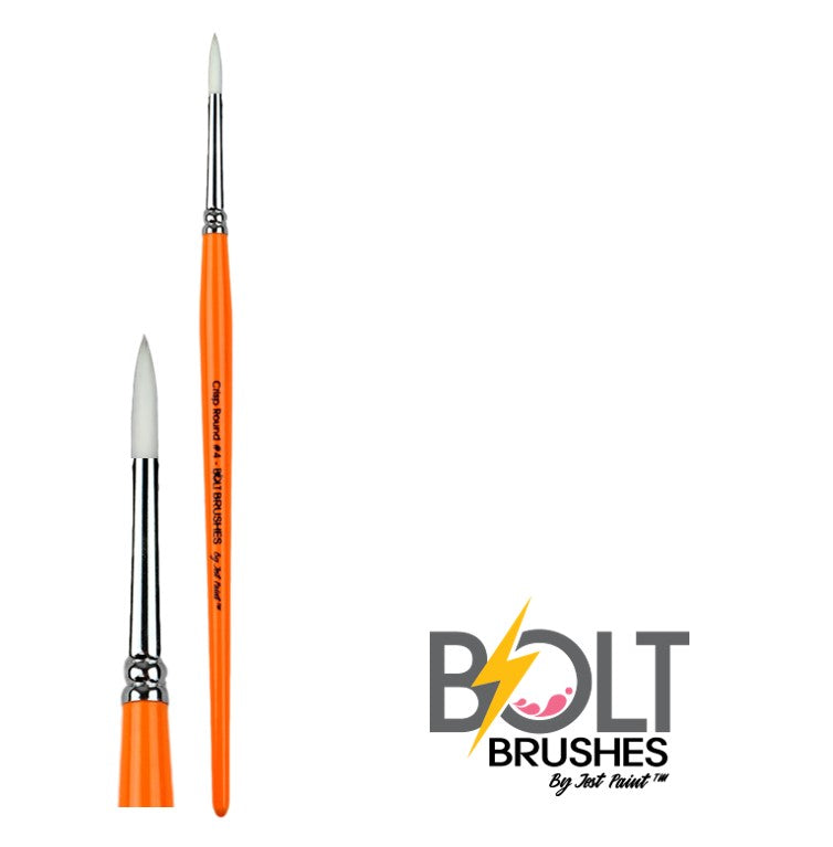 Bolt Paint Brushes by Jest Paint - Premium Artist Brushes for Acrylic, Oil & Watercolor Painting - Perfect for Canvas, Wood & DIY Art Projects