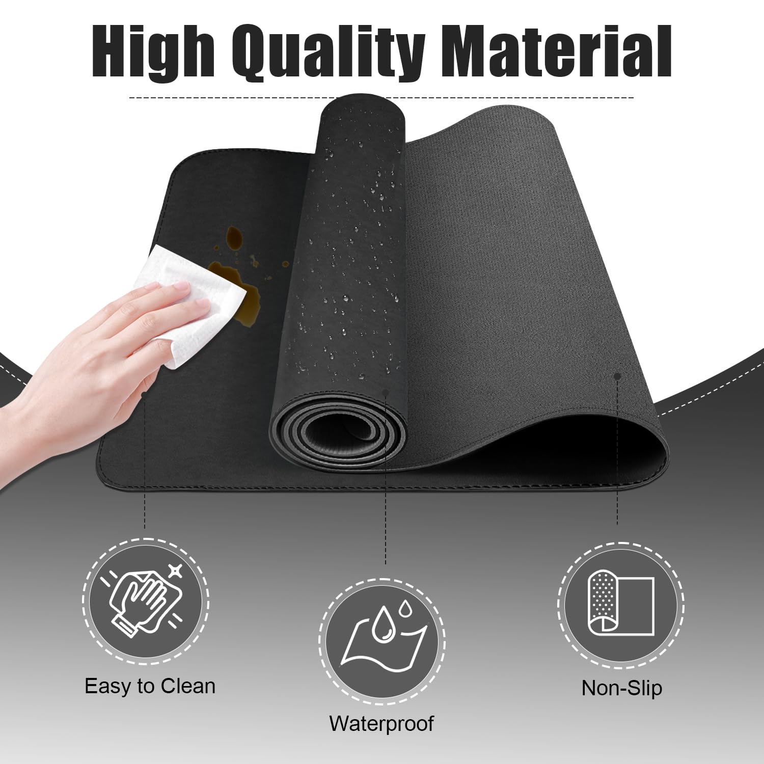 Premium Leather Desk Pad Protector - 39.4