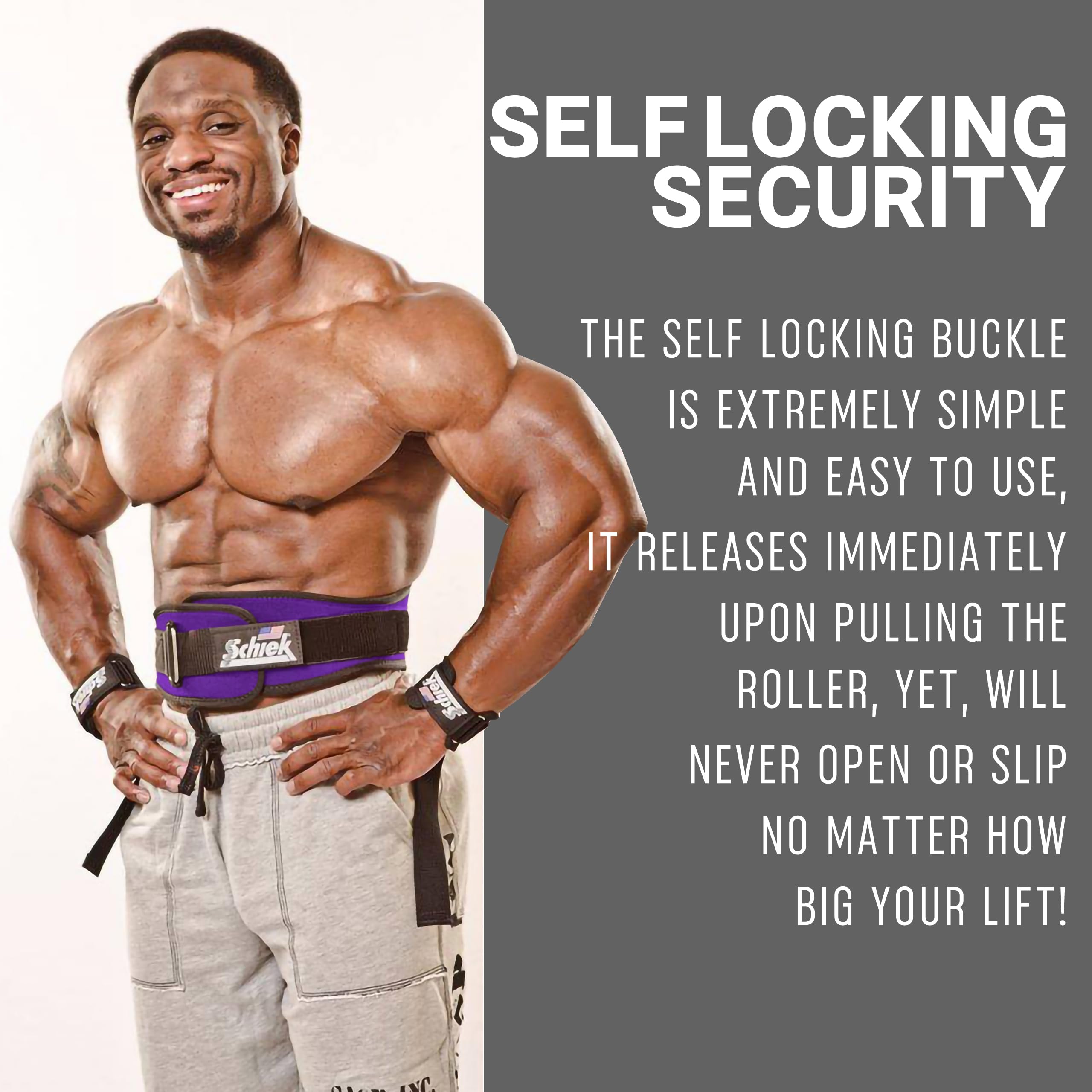 Schiek Sports Model 2006 6-Inch Nylon Weight Lifting Belt for Men & Women - Navy Blue Weightlifting Belt for CrossFit, Powerlifting & Gym Training