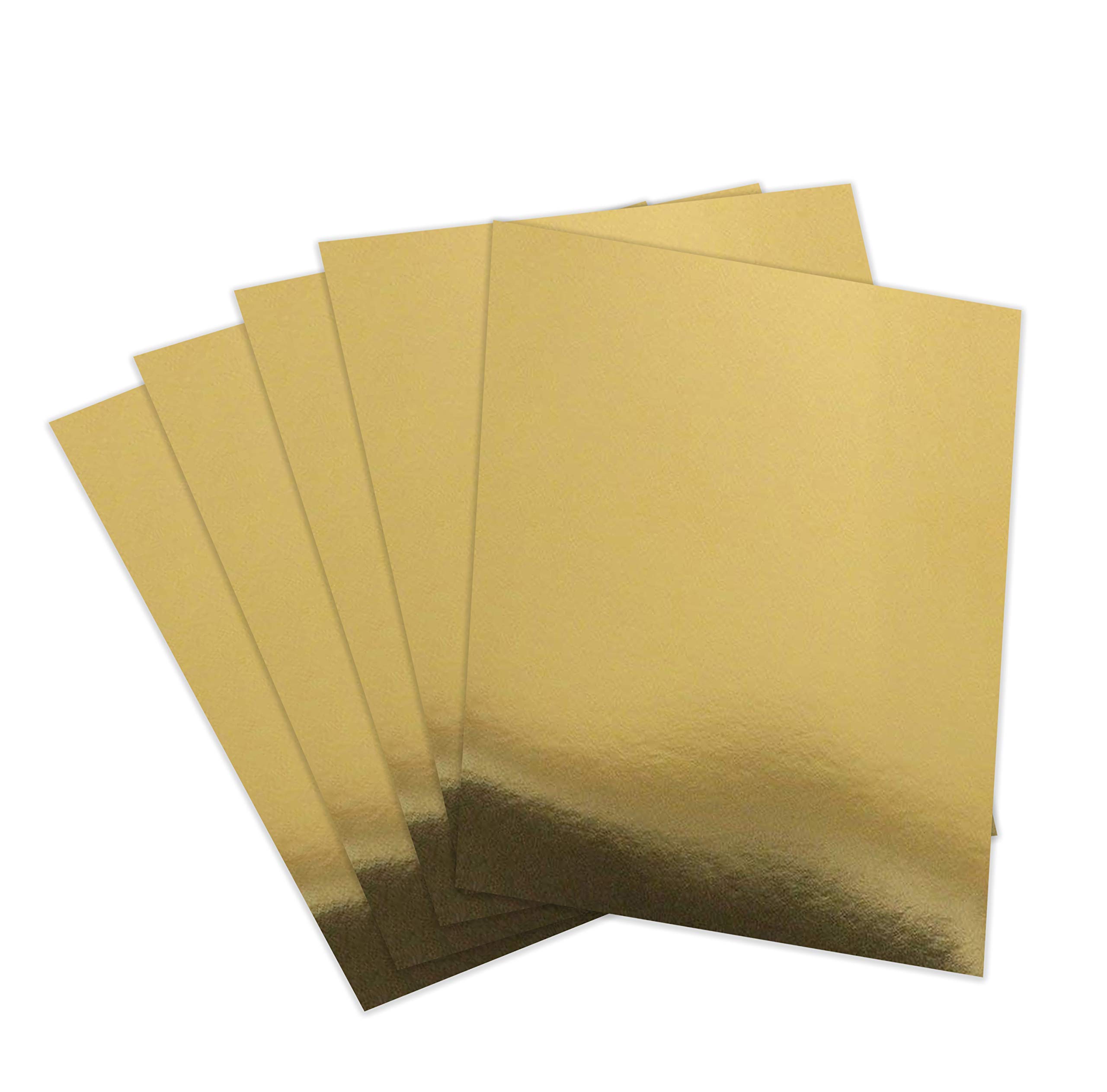 Premium Gold Foil Mirror Cardstock - 8.5