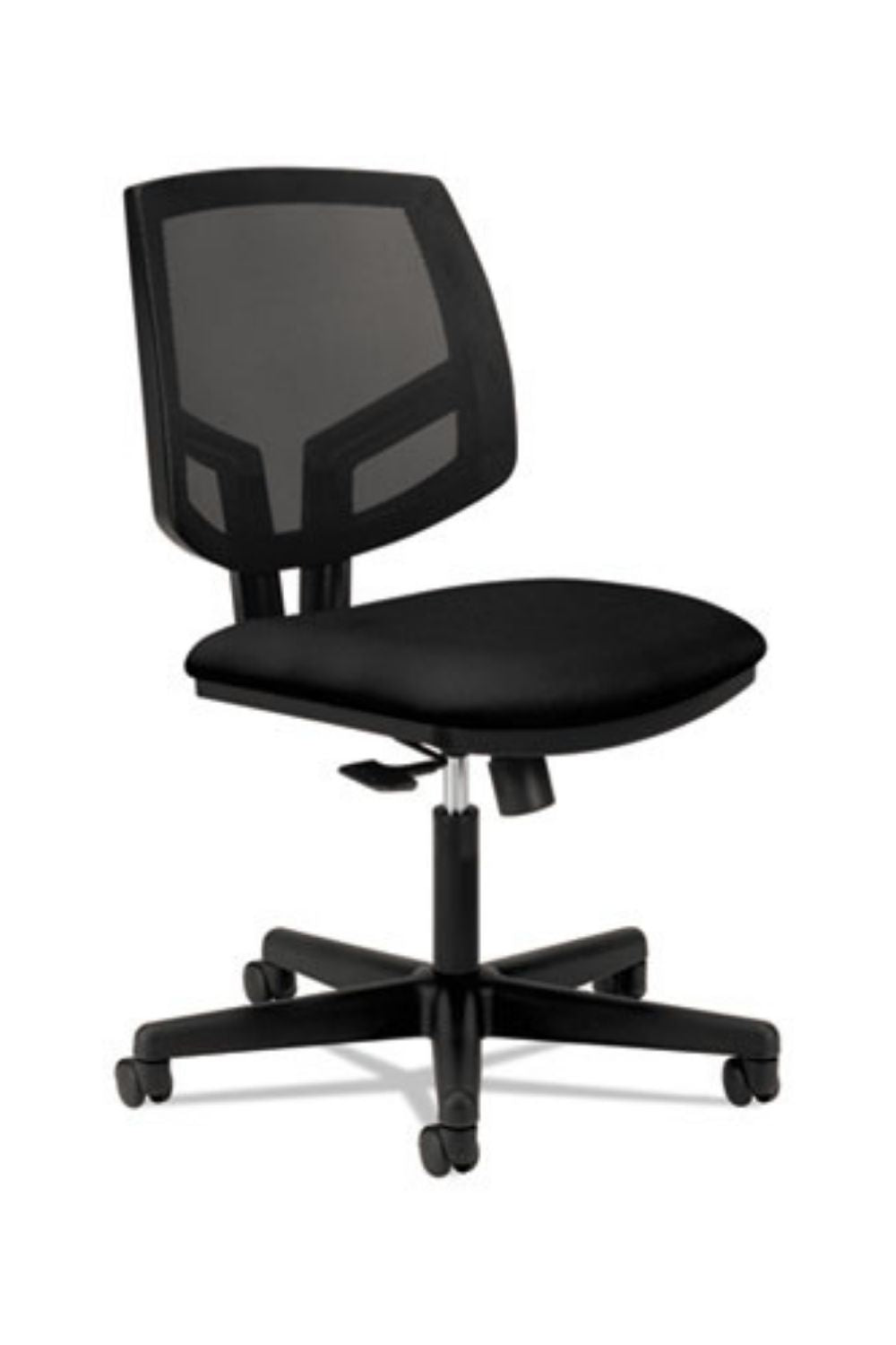 HON Volt Black Fabric Task Chair with Ergonomic Mesh Back & Center Tilt Mechanism - Perfect for Home Office, Gaming & Workspace Comfort