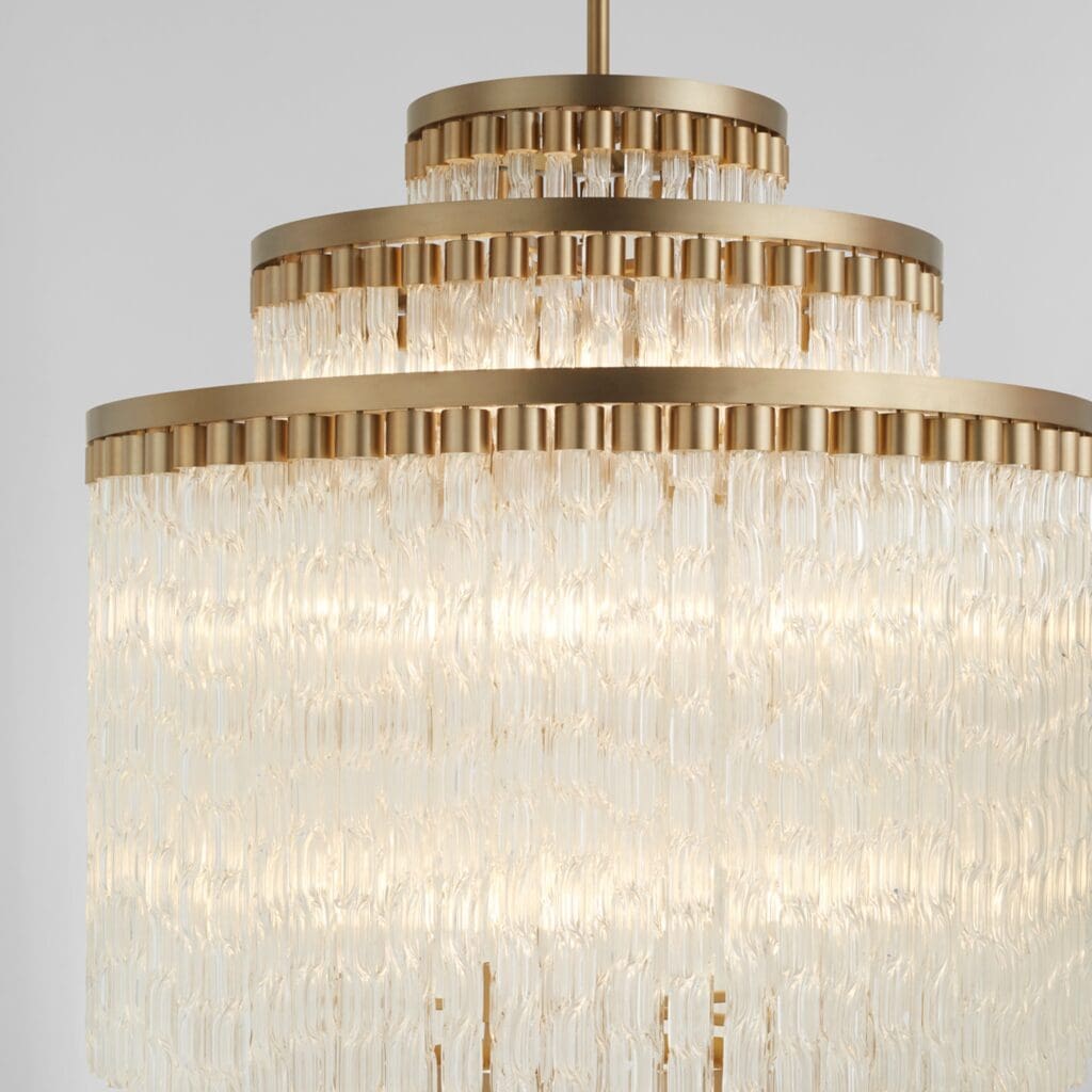 Cyan Design 11676 Noble 18-Light Chandelier in Aged Brass - Elegant Dining Room Lighting for Modern & Traditional Home Decor