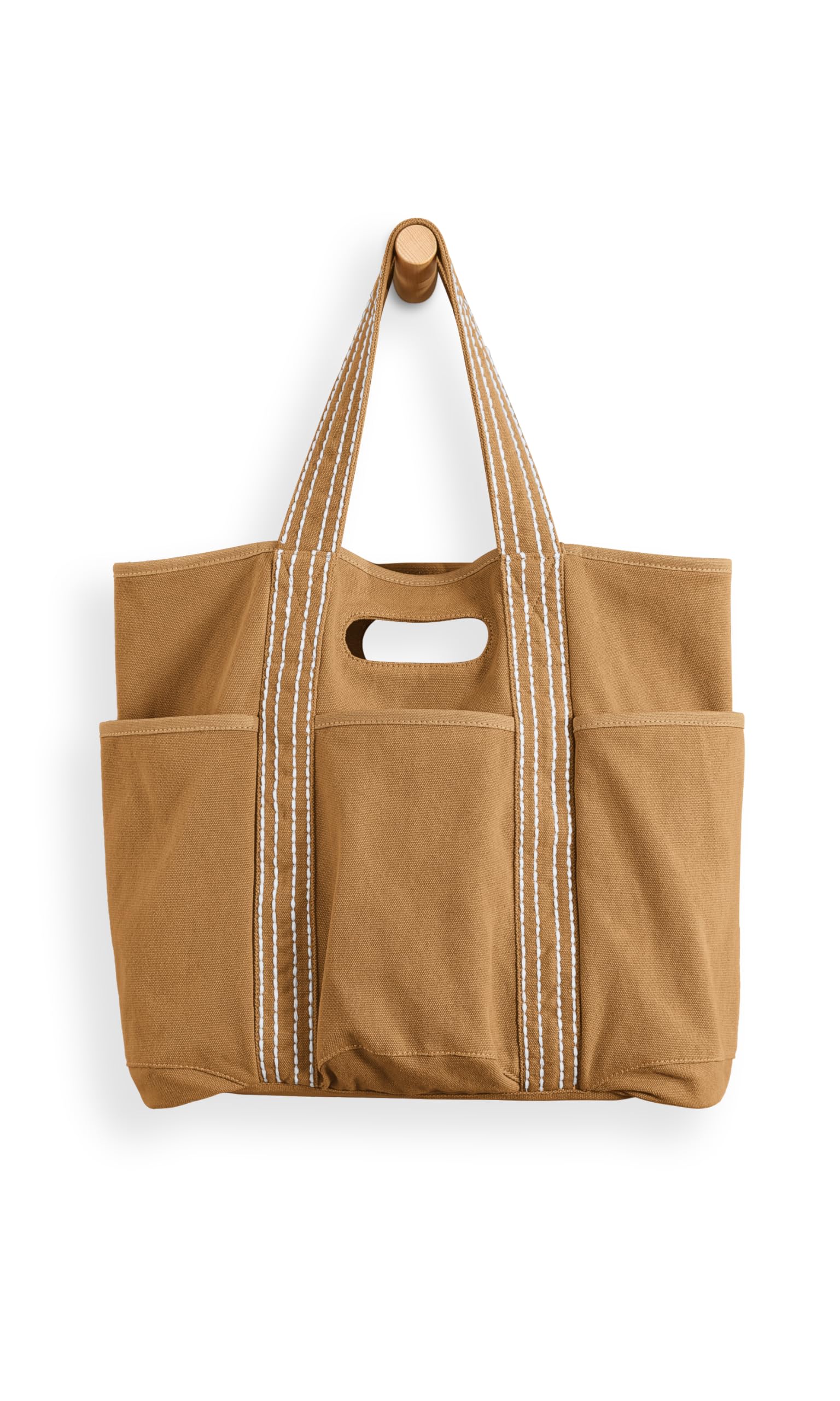 ODODOS 29L Oversized Canvas Tote Bag - Large Capacity Open Top Shoulder Bag for Women, Gym, Workout, Shopping, Beach & Travel - Perfect for Work, School, Yoga and Daily Use