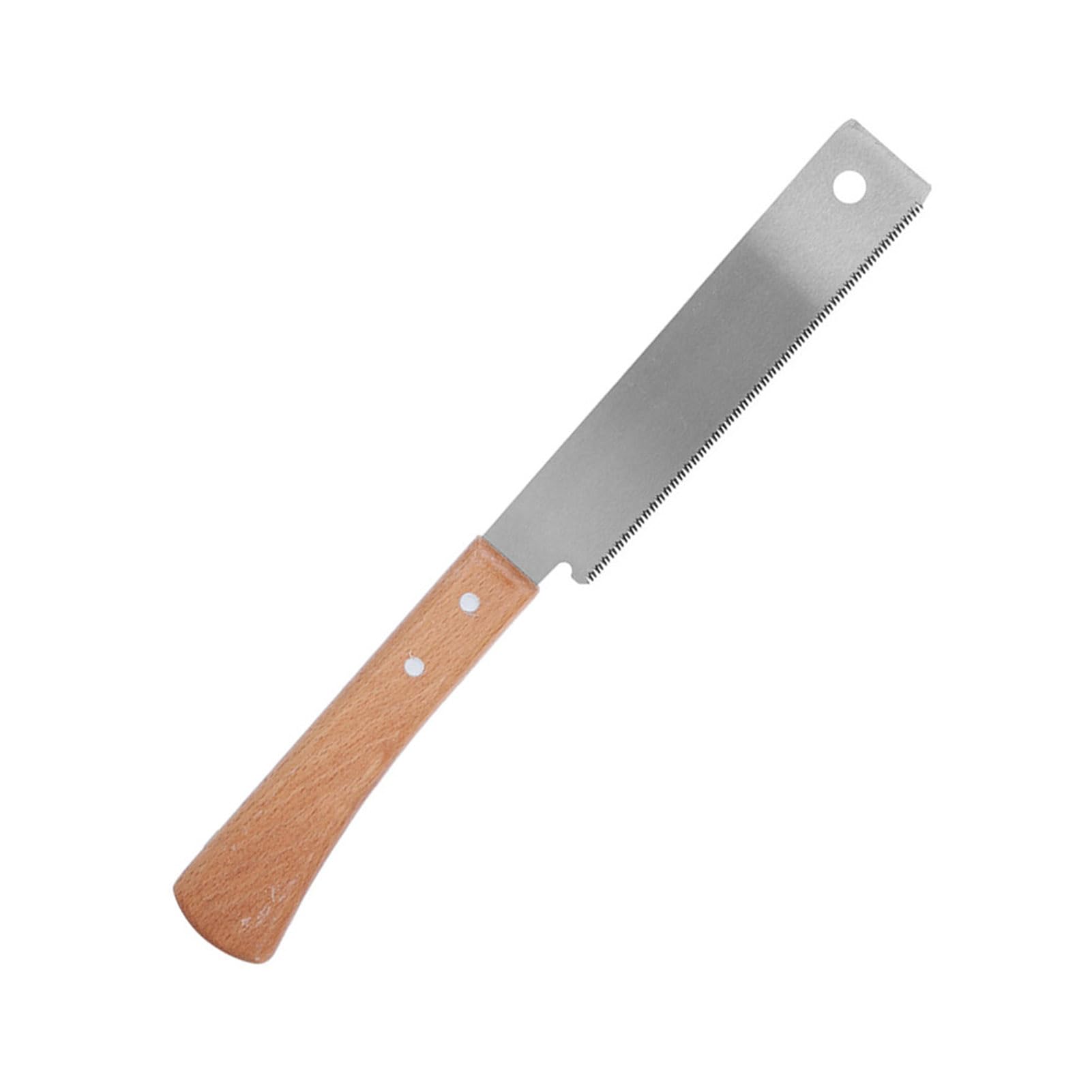 12 Inch Wooden Handle Hand Saw - Razor Teeth Flush Cutting Pull Saw for Woodworking, Trim, Door Jamb & Finish Cuts | Perfect for DIY Projects, Carpentry & Home Improvement
