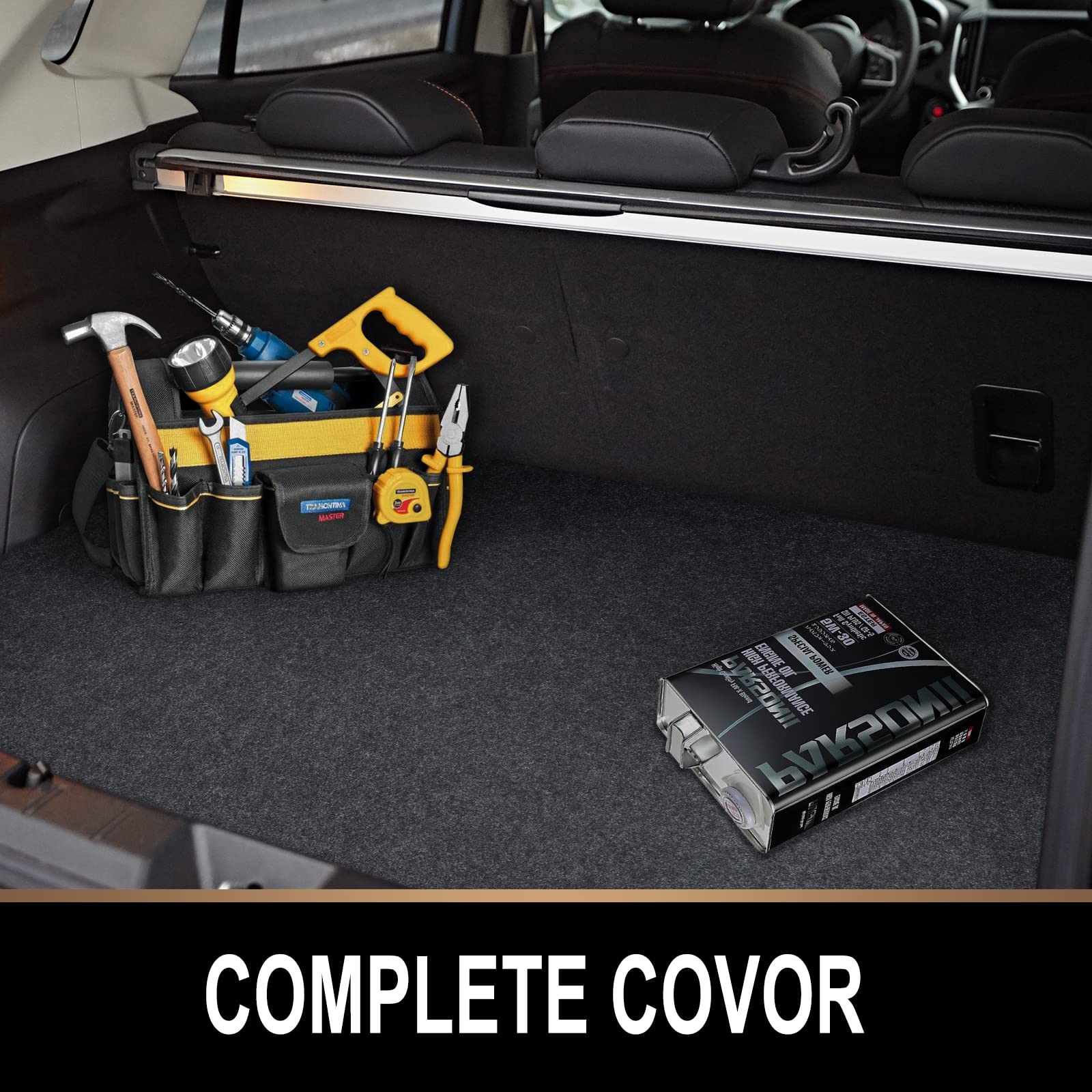 Premium Oil Spill Absorbent Mat - 7.4 x 20 Ft Garage Floor Protection Pad | Reusable, Washable & Waterproof Rubber Parking Mat for Oil, Liquids, Drips & Stains | Ideal for Garage, Workshop & Driveway Protection