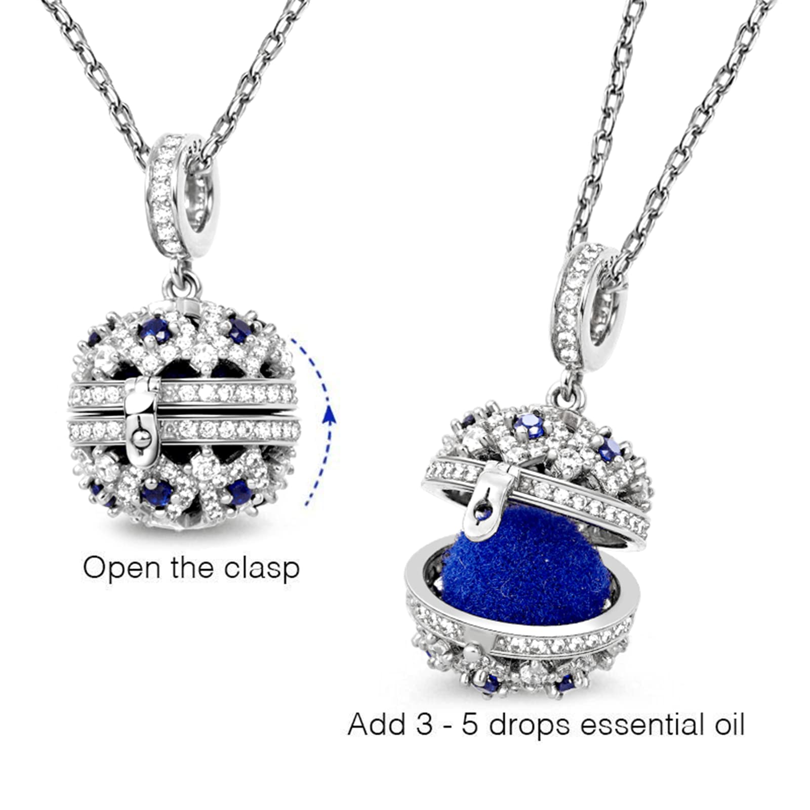 GNOCE I Love You Forever 925 Sterling Silver Turtle Pendant Necklace for Women, Teens, Brides – Mother's Day & Father's Day Gift with Essential Oil Ball – Perfect for Family Bonding, Couple Matching & Special Occasions