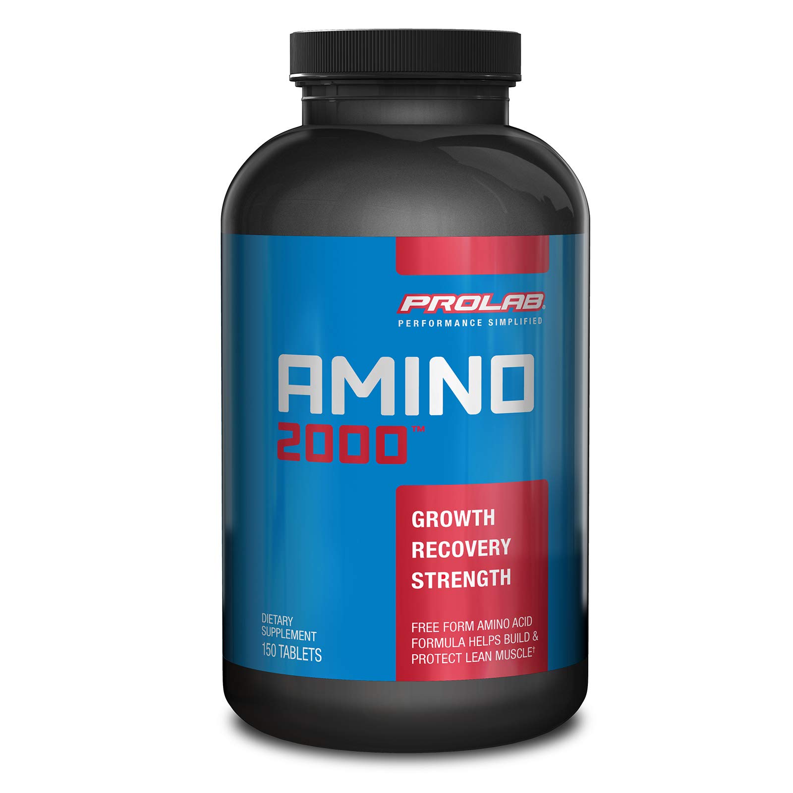 Prolab Nutrition Amino 2000 - Essential Amino Acids (EAAs) Supplement for Muscle Recovery & Lean Muscle Growth - 150 Tablets - Ideal for Post-Workout & Athletic Performance