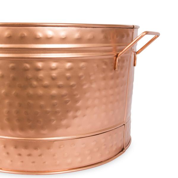 Hammered Copper Plated Bathtub - Vintage Style Freestanding Soaking Tub for Bathroom & Spa Relaxation