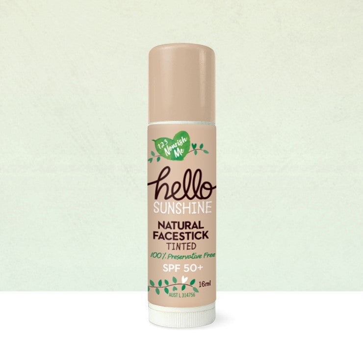 Nourish Me Hello Sunshine Tinted Face Stick - Natural Glow & Hydration for Daily Sun Protection & Makeup Base | Perfect for Outdoor Activities & On-the-Go Touch-Ups