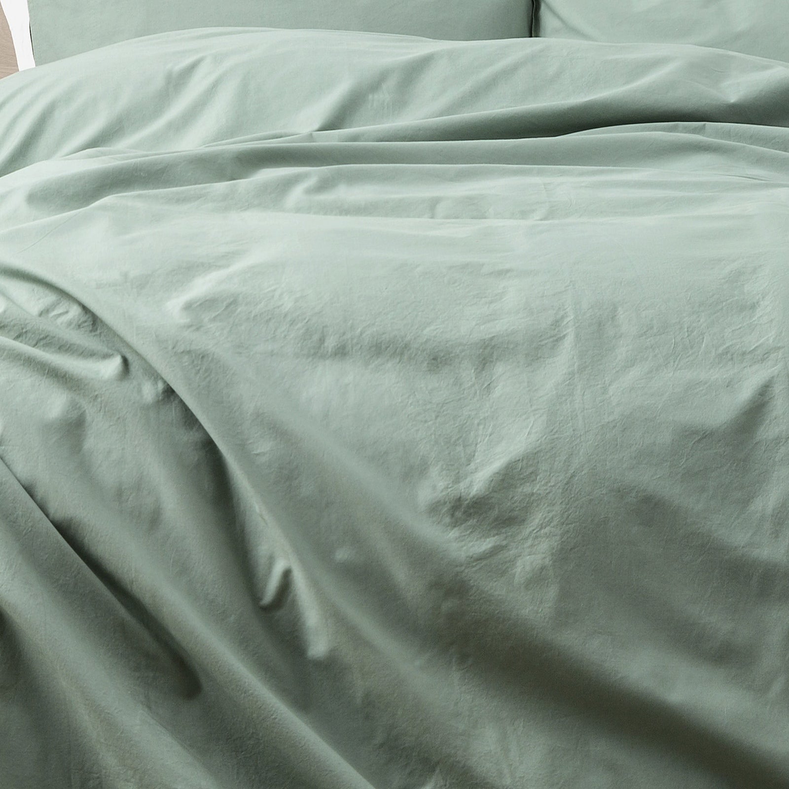 Helena 300 Thread Count Vintage Stone Washed Quilt Cover Set - CACTUS Design by Renee Taylor | Soft Bedding for Cozy Bedrooms & Guest Rooms