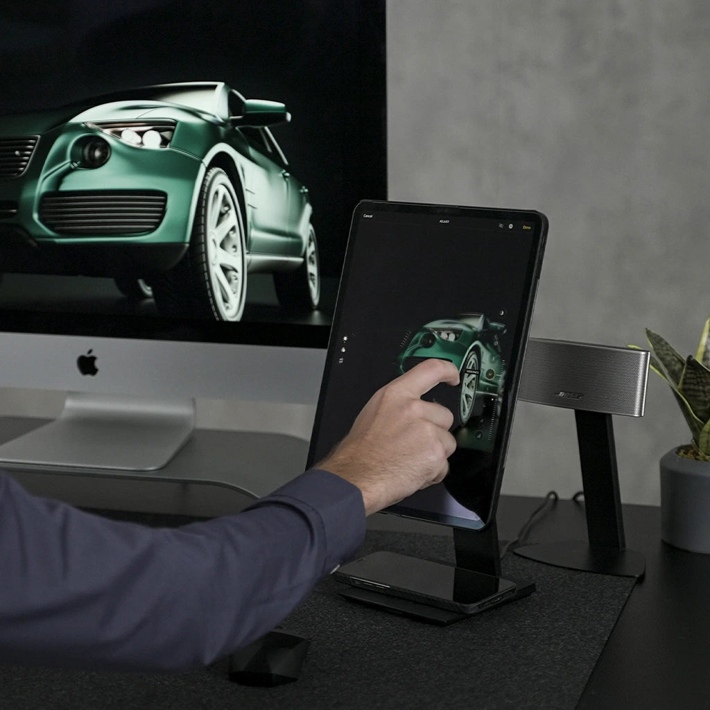 MagEZ Stand for Tablets - Adjustable Tablet Holder Stand for iPad, Samsung, Kindle - Perfect for Home, Office & Travel Use