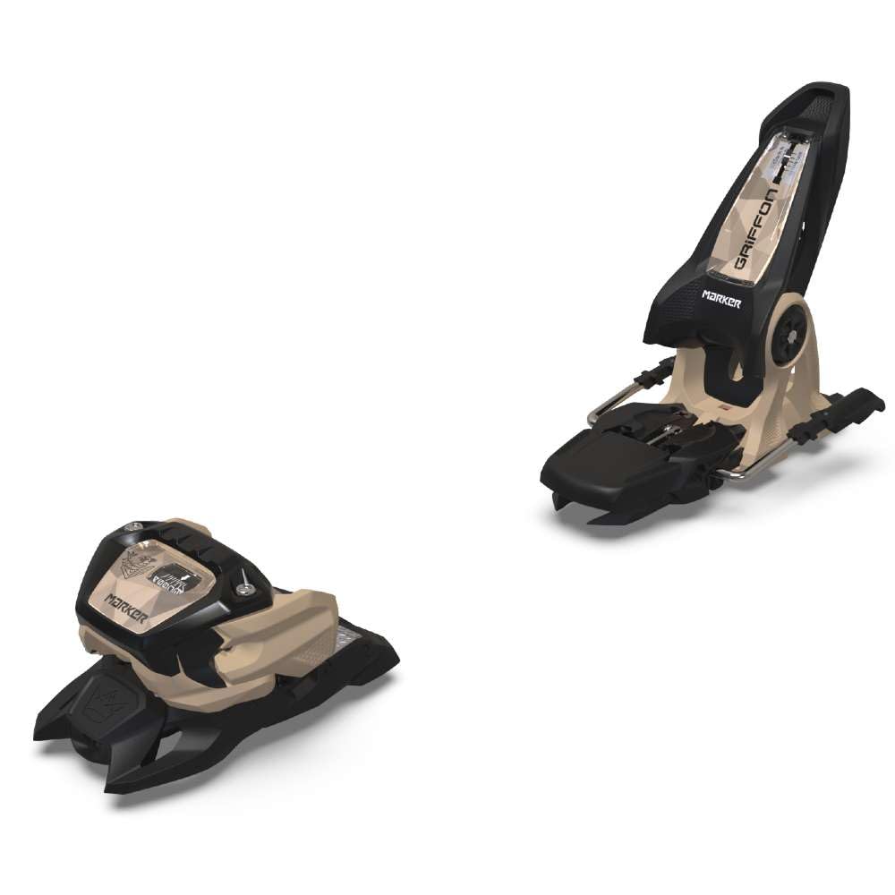 Griffon 13 B110 Black/Tan Ski Bindings 2025 - Lightweight Alpine Touring Bindings for All-Mountain Skiing | Perfect for Backcountry & Resort Skiing