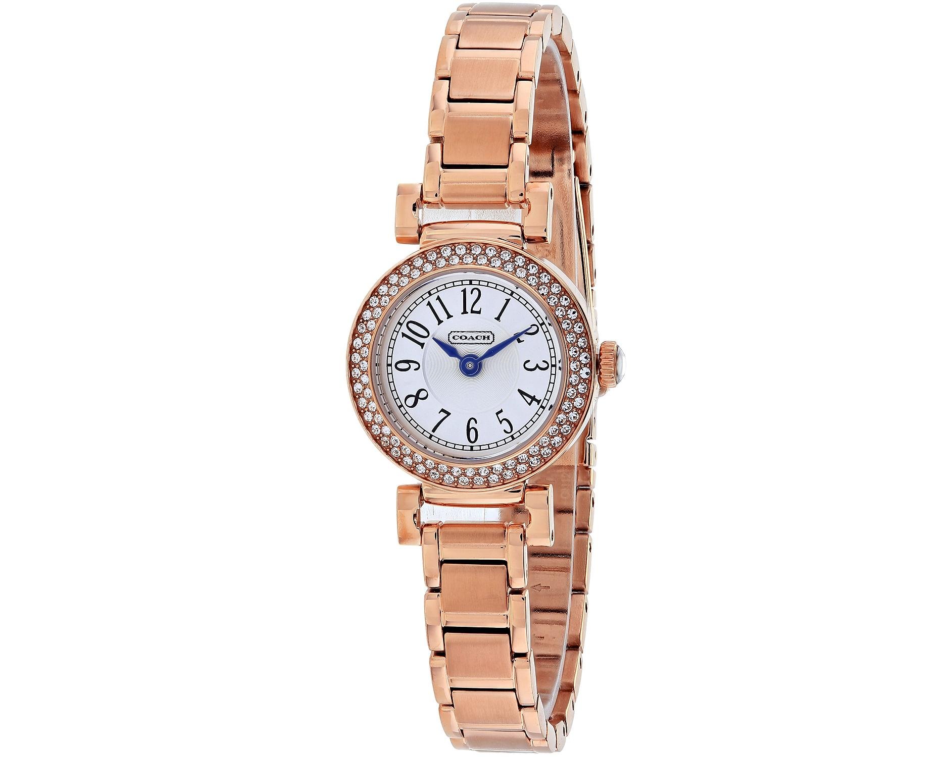Coach Women's 14501905 Mini White Leather Strap Watch - Elegant Fashion Accessory for Everyday Wear & Special Occasions