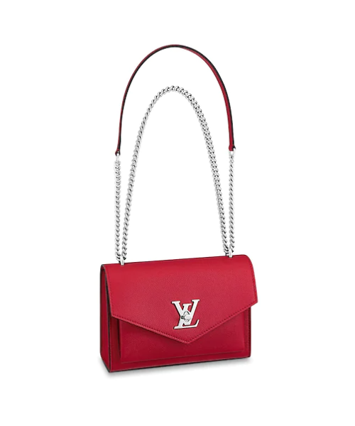 LV MyLockMe BB Rubis Crossbody Bag - Luxury Leather Handbag for Women, Perfect for Daily Use, Travel & Evening Events