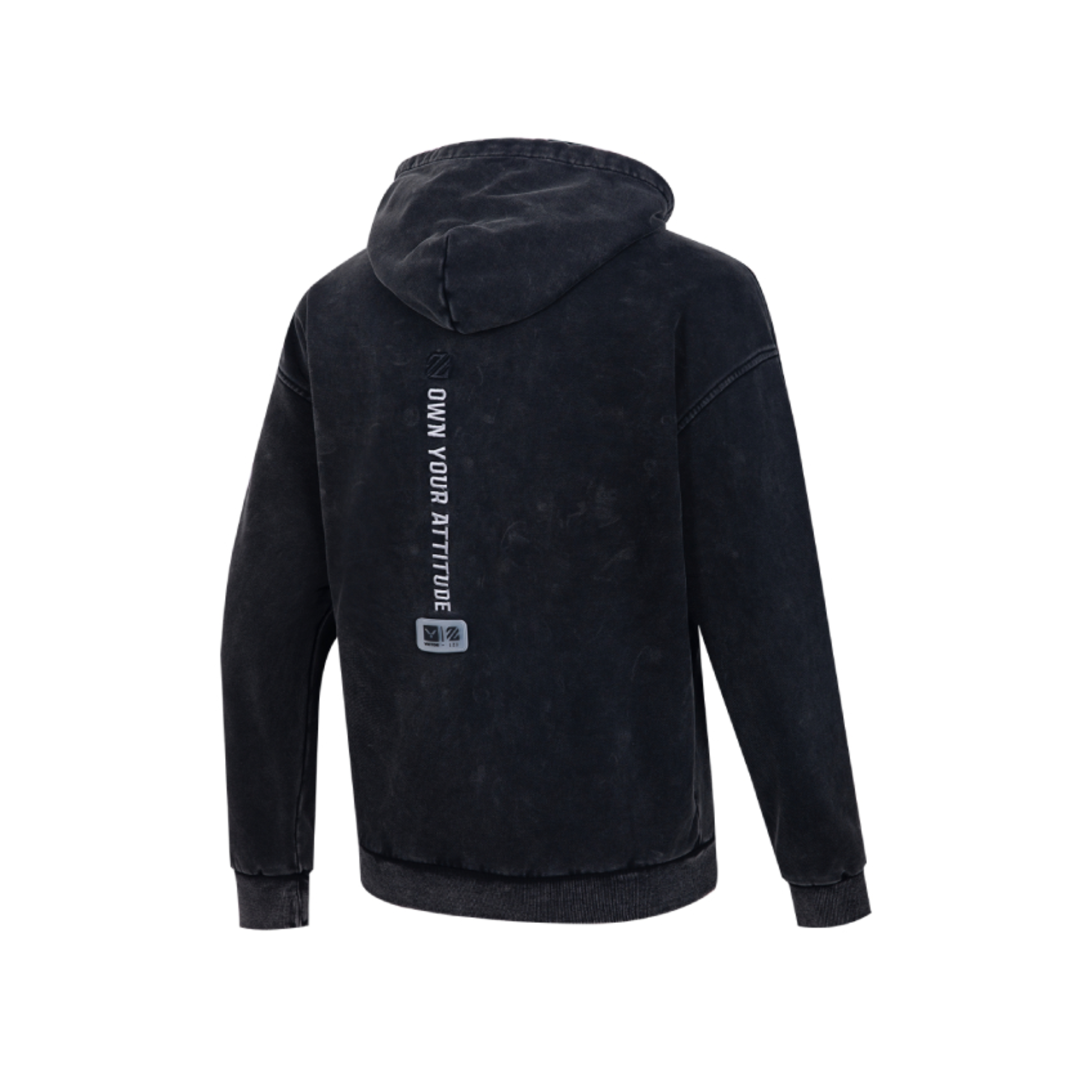 Victor X LZJ T 4507LZJ C Unisex Hoodie - Vintage Wash Black | Comfortable Cotton Pullover Sweatshirt for Men & Women | Perfect for Casual Wear, Street Style & Outdoor Activities