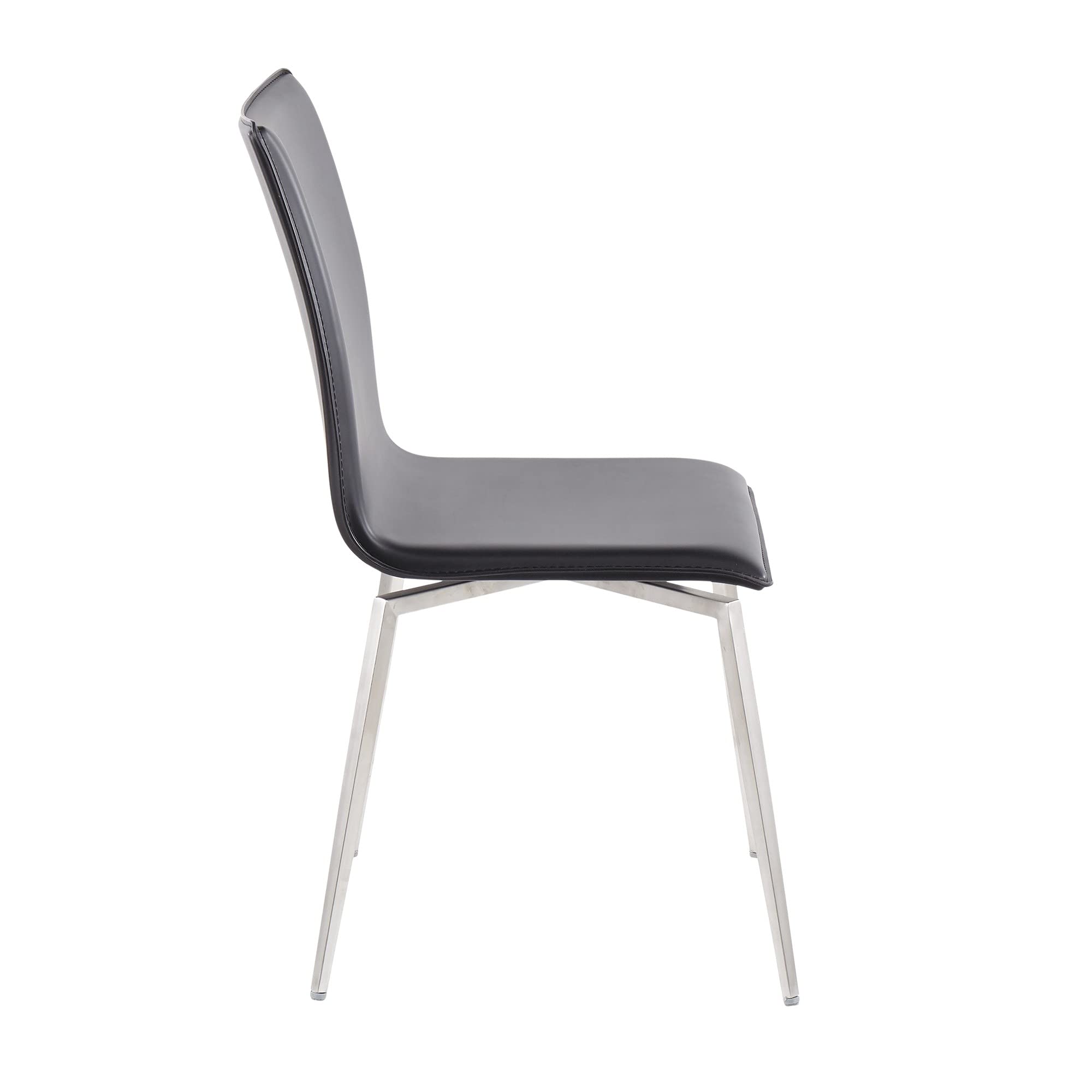 LumiSource Mason Upholstered Dining Chairs Set of 2 - Modern Kitchen & Dining Room Chairs with Comfortable Fabric Seat - Perfect for Small Spaces, Breakfast Nooks, and Contemporary Home Decor