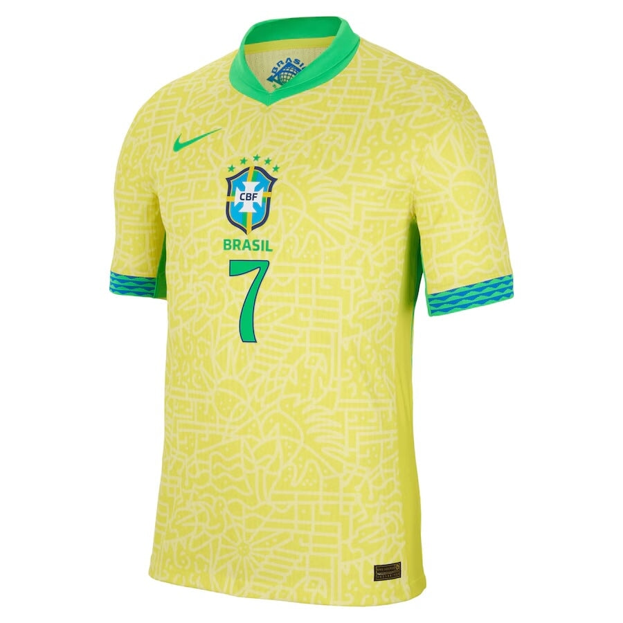 Brazil 2024 Stadium Home Jersey - VINI JR Official Soccer Shirt - Perfect for Match Days, Training & Fan Support