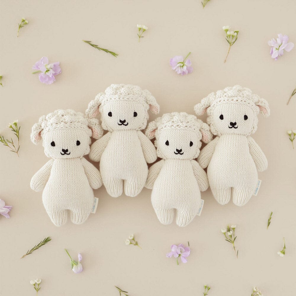 Cuddle + Kind Handmade Baby Lamb Doll - Organic Cotton Plush Toy for Kids & Toddlers | Perfect for Cuddling, Nursery Decor, and Gift Giving