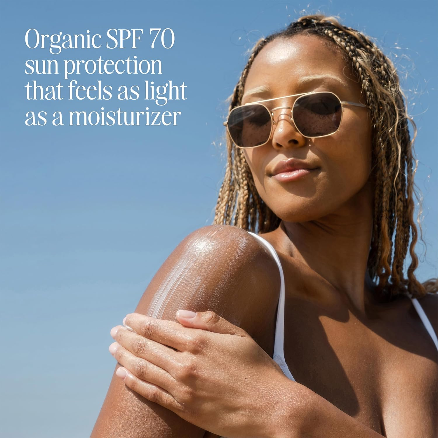 COOLA Classic Body Organic Sunscreen Lotion SPF 70 - Peach Blossom Scent | Broad Spectrum UVA/UVB Protection | Water Resistant | Vegan & Reef Safe | Perfect for Beach, Pool & Outdoor Activities