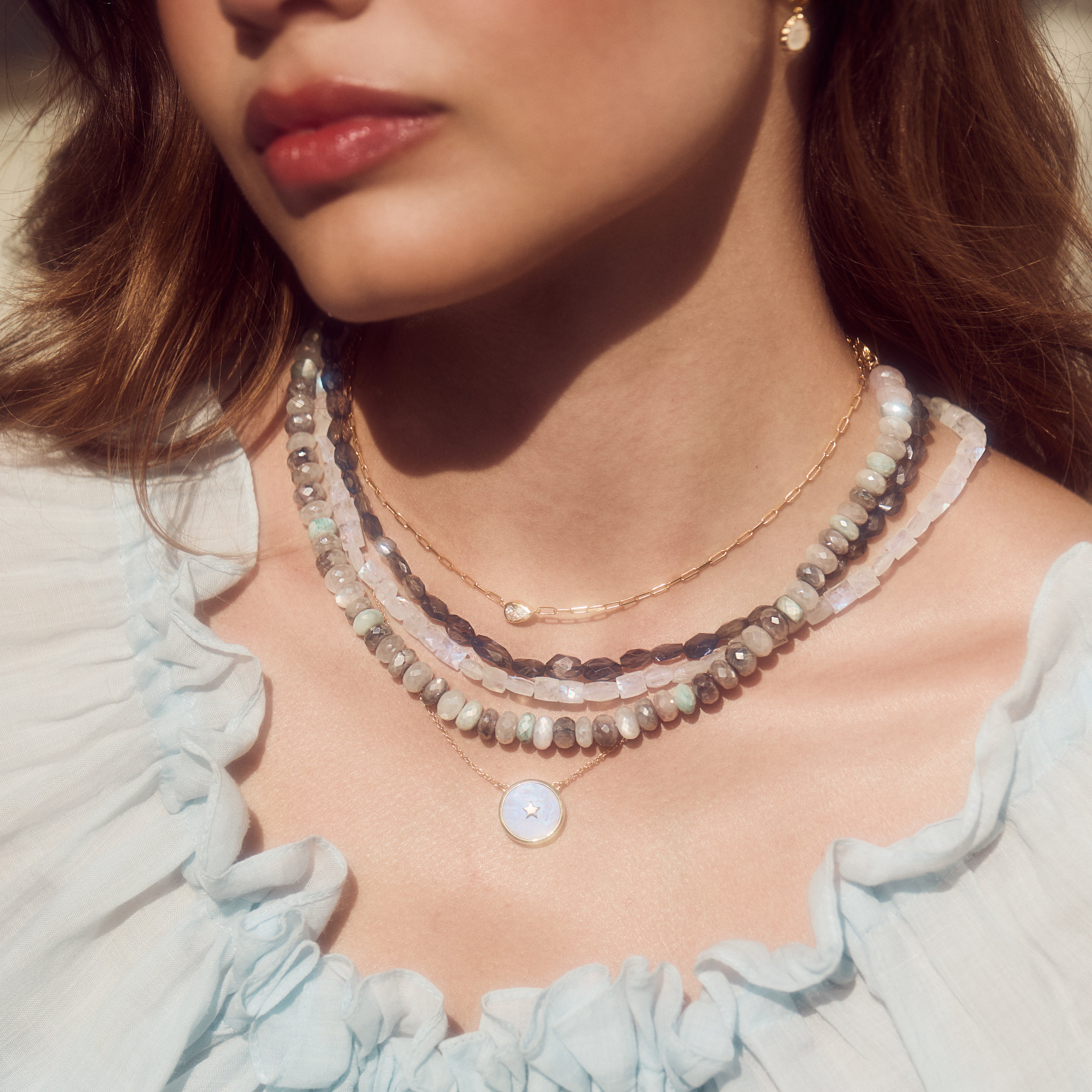 Limited Edition Moonstone Dreamer Beaded Necklace - Handmade Boho Jewelry for Women - Perfect for Yoga, Meditation & Spiritual Healing