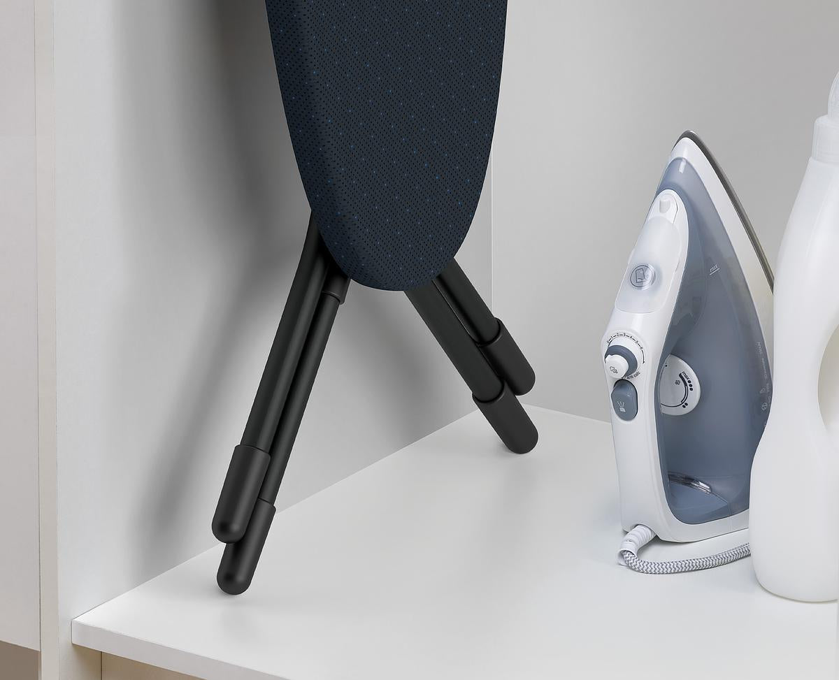 Glide Compact Plus Easy Store Ironing Board 110cm - Foldable & Space Saving for Small Laundry Rooms & Apartments - Perfect for Home & Travel Use
