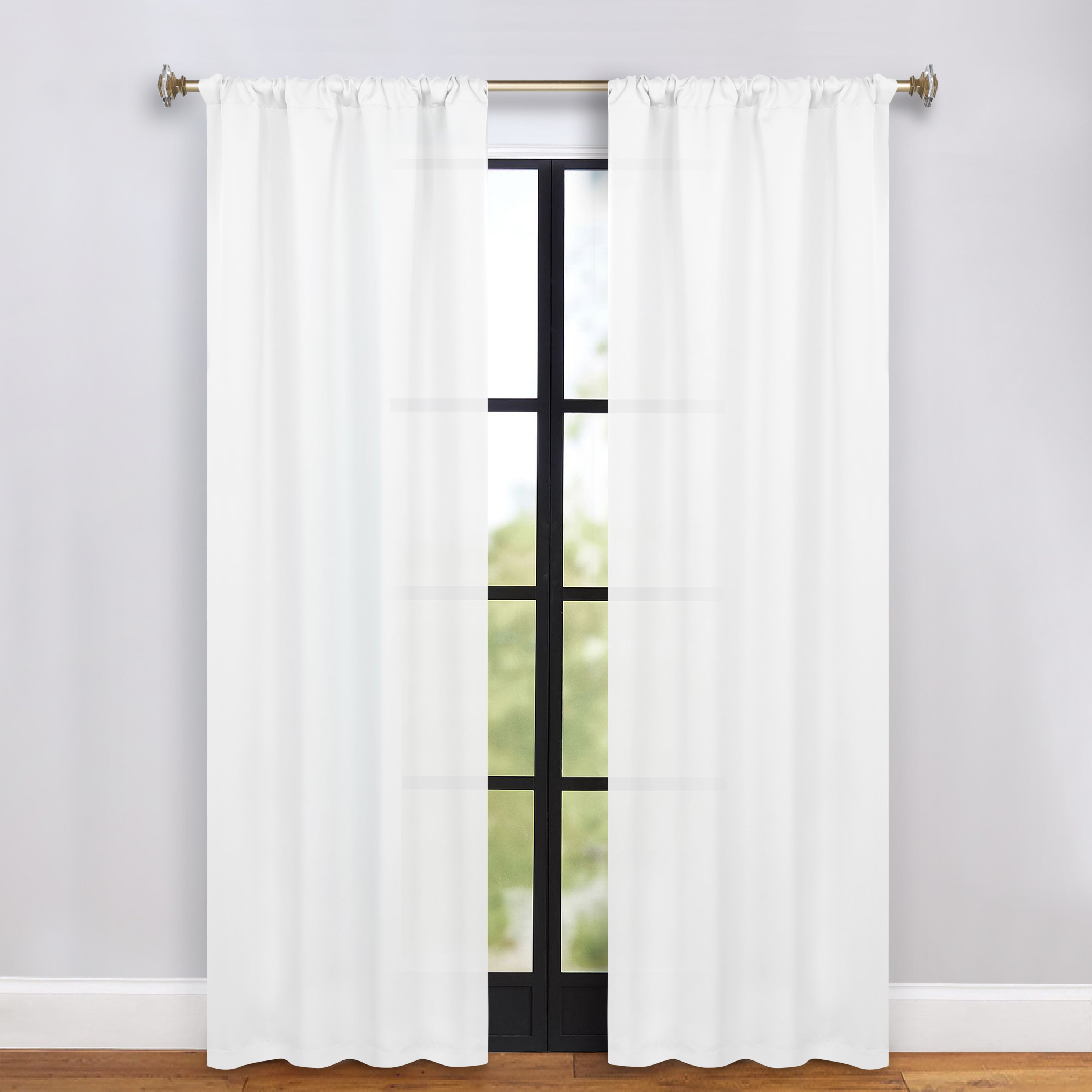 Machine Washable Blackout Curtains Set of 2 - Solid Color Room Darkening Window Treatments for Bedroom, Living Room & Nursery