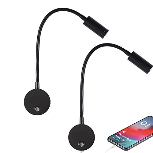 Dimmable/ Black/ 2 Pack