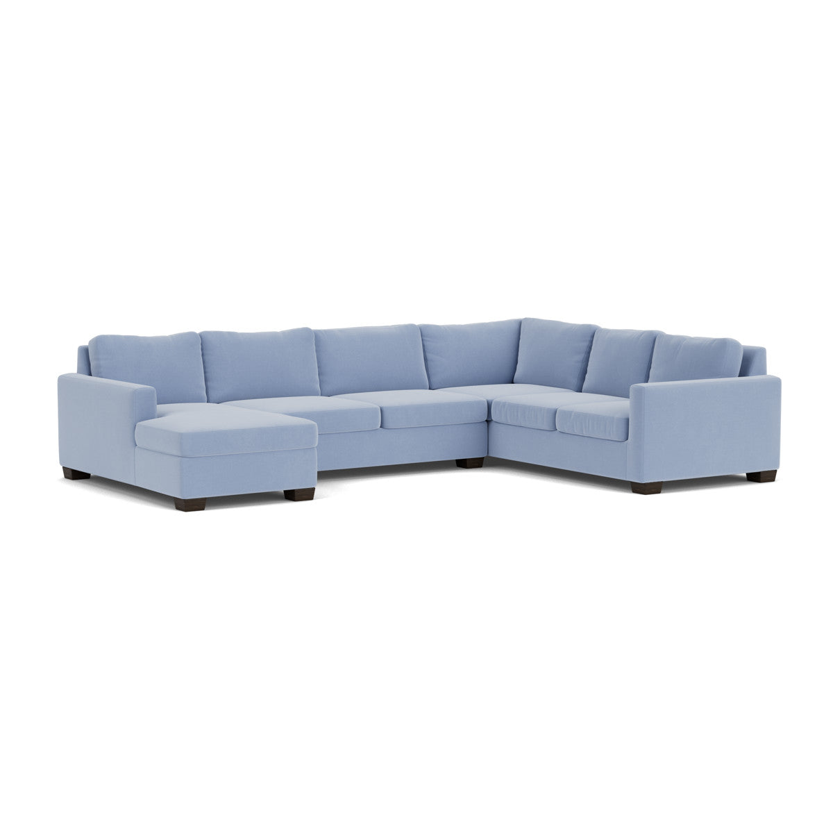 Track 141 Corner Sectional Sofa with Full Sleeper & Left Chaise - Modern L-Shaped Couch for Small Spaces, Living Room, Apartment & Home Theater Comfort