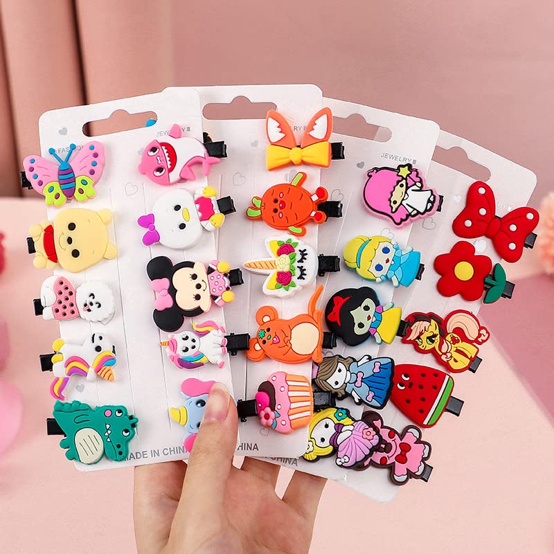 Panaakhi 10-Piece Mix Design Hair Clips Set for Girls - Cute Barrettes & Hairpins for Toddlers, Kids & Baby | Perfect for School, Parties & Daily Hair Accessories