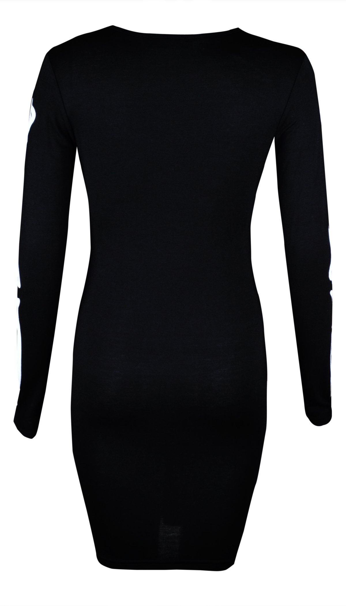 NOROZE Women's Skeleton Bones Halloween Costume - Sexy Bodycon Party Dress for Women | Gothic Fancy Outfit for Halloween Party, Cosplay & Nightclub Events