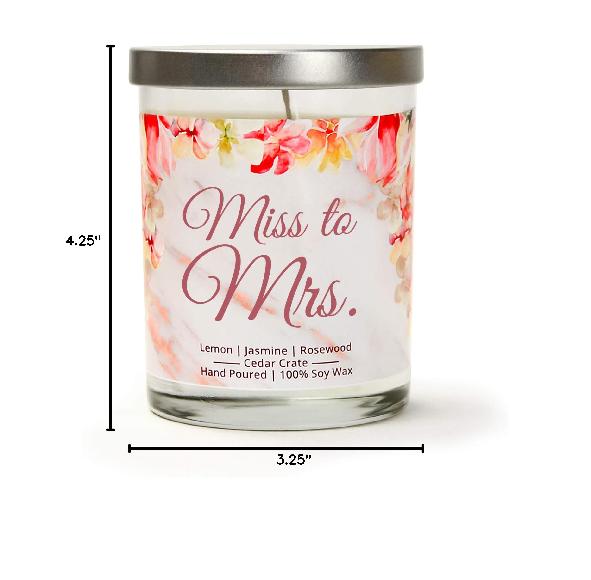 Luxury Scented Soy Candle for Brides - Perfect Engagement Gift, Wedding Day Decor & Bridal Shower Present | Romantic Home Fragrance for Bachelorette Parties & Newlyweds | Handmade in USA