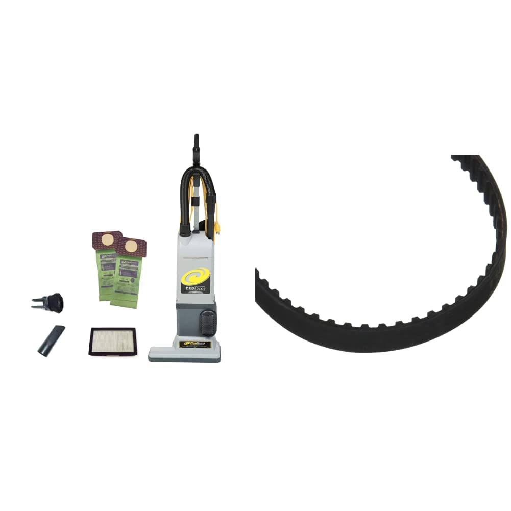 ProTeam ProForce 1500XP Commercial HEPA Upright Vacuum Cleaner with On-Board Tools - Bagged, Corded, Belt Drive & Brushroll - Ideal for Offices, Schools, and Large Spaces Cleaning
