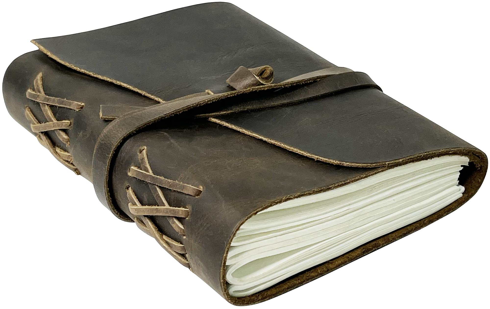 Premium Full Grain Leather Journal Notebook - Handmade Lined Diary for Men & Women - Luxury Writing Notebook for Writers, Artists & Poets | Perfect for Journaling, Sketching, Travel Journaling, Office Notes & Creative Writing | Great Gift for Birthday, Anniversary, Graduation & Christmas | Ideal for Coffee Shop Writing, Wedding Guest Books, Bullet Journaling & Bible Study Notes