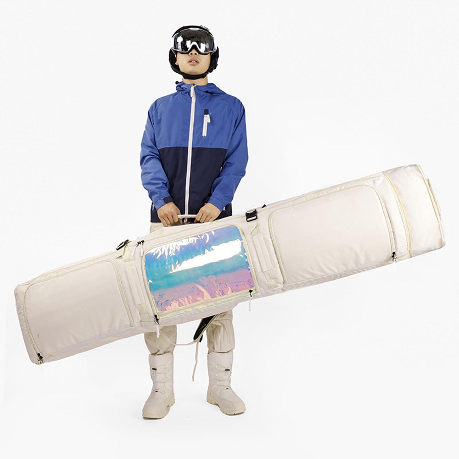 Durable Wheeled Snowboard & Ski Bag for Men & Women - Waterproof Protective Gear Carrier for Winter Sports | Perfect for Travel & Outdoor Adventures